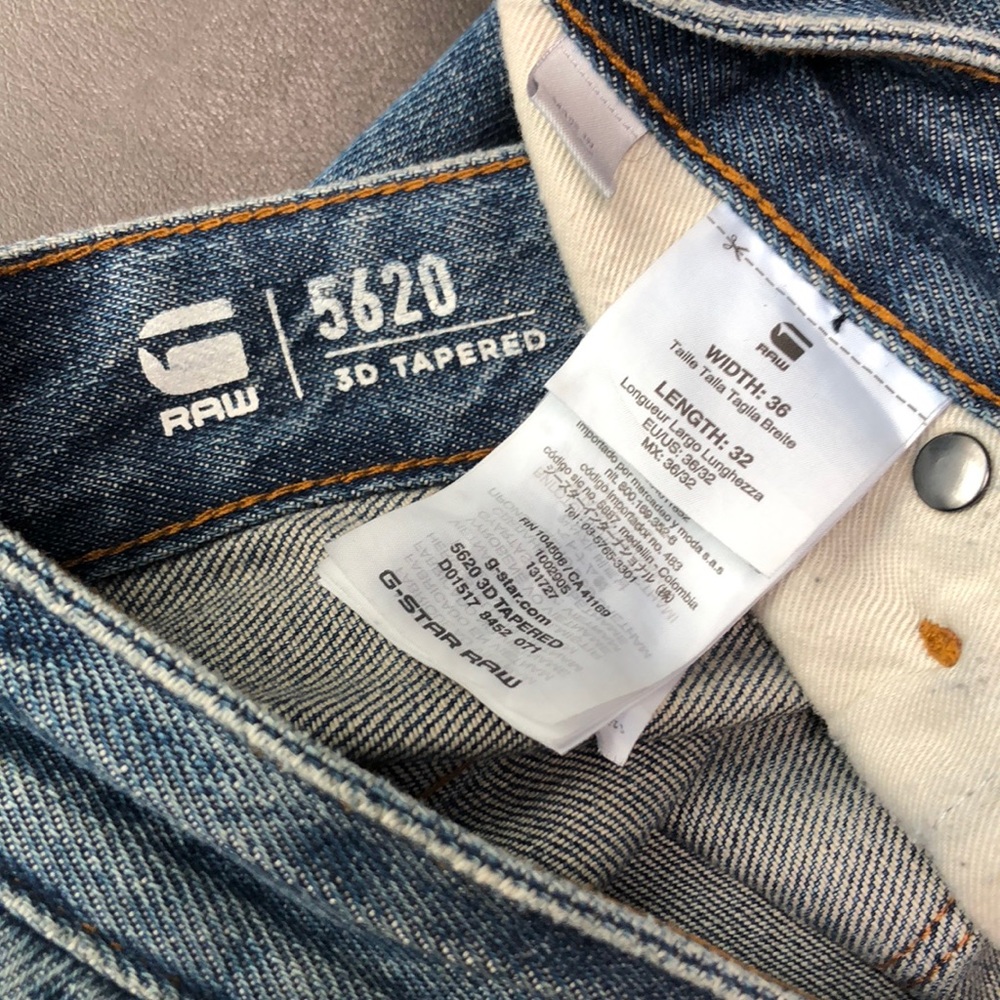 G-Star Plain Blue Jean Denim